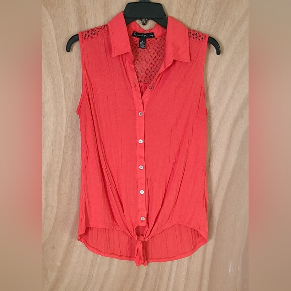 EUC French Laundry sleeveless blouse